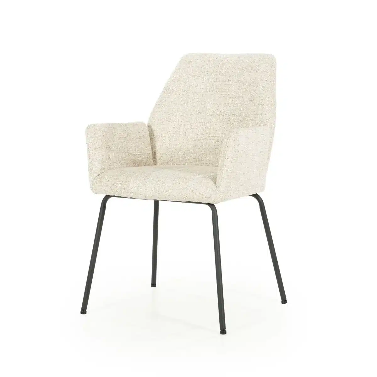 Eleonora eetkamerstoel Indy met arm beige