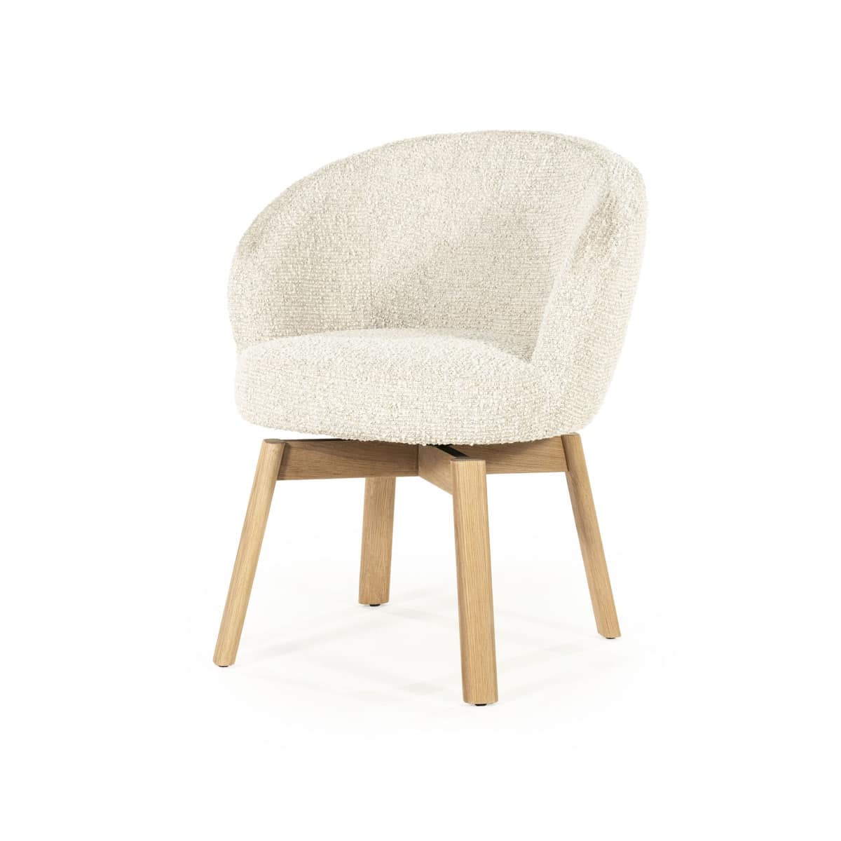 Eleonora eetkamerstoel Livia draaibaar beige