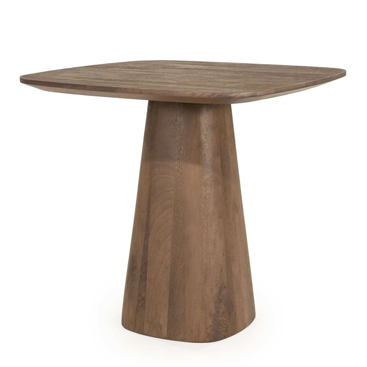 Eleonora eettafel Aron 80x80x76 cm donkerbruin mangohout