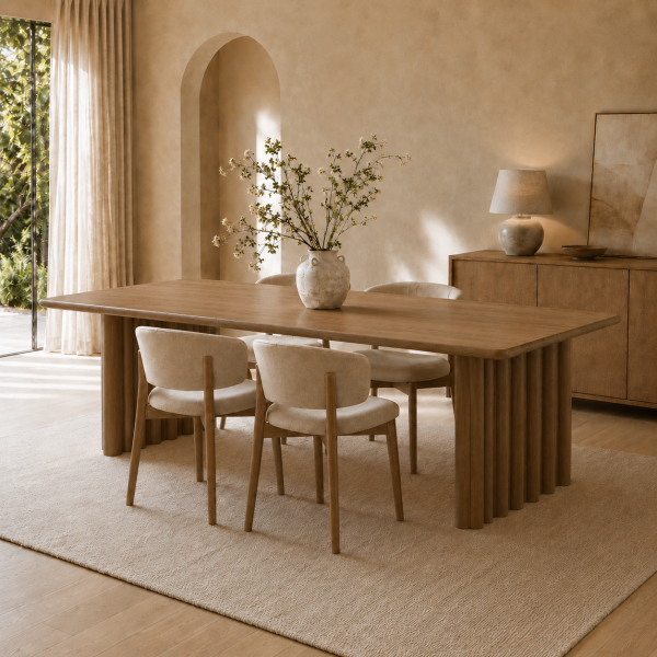 Eleonora eettafel Jake 180x100x79 cm eiken bruin