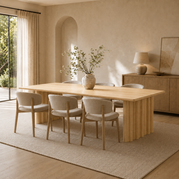 Eleonora eettafel Jake 250x100x79 cm eiken naturel