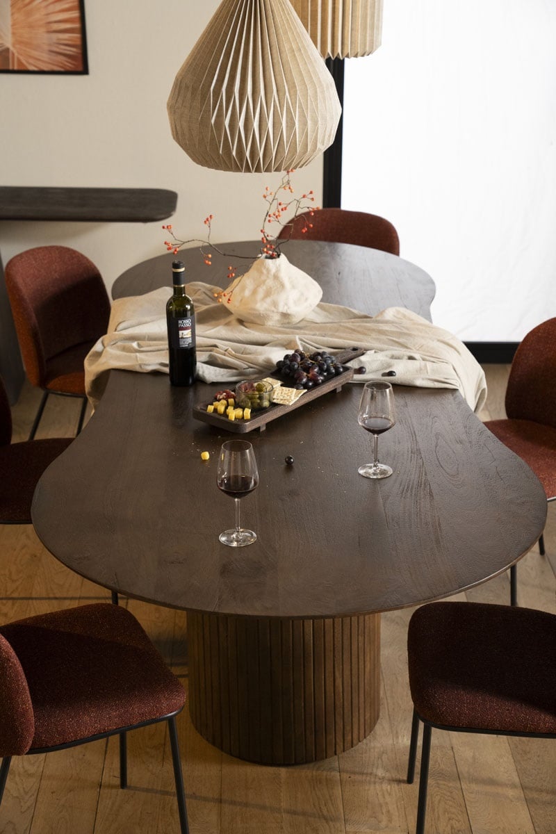 Eleonora eettafel Jordy 250x110x76 cm mangohout
