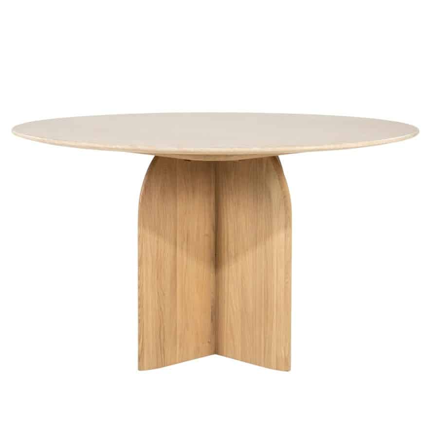 Eleonora eettafel Lova 130x130x75 cm travertin