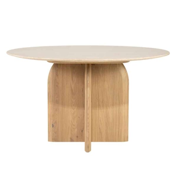 Eleonora eettafel Lova 130x130x75 cm travertin