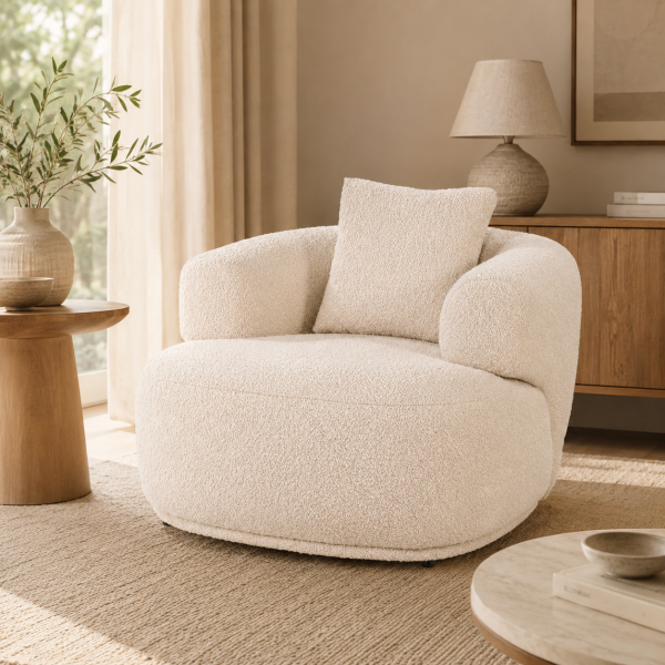 Eleonora fauteuil Bruno met arm beige