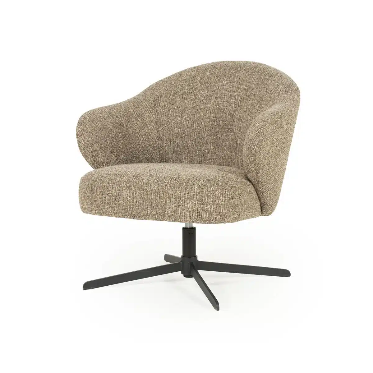 Eleonora fauteuil Connor draaibaar bruin