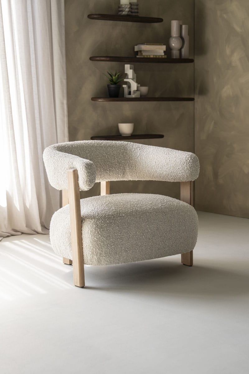 Eleonora fauteuil Lola met arm beige