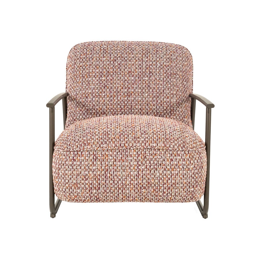 Eleonora fauteuil Norel met arm rood