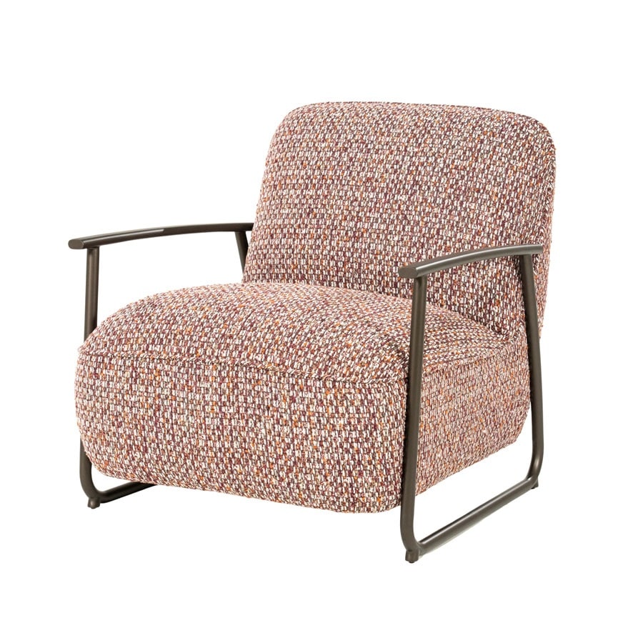 Eleonora fauteuil Norel met arm rood