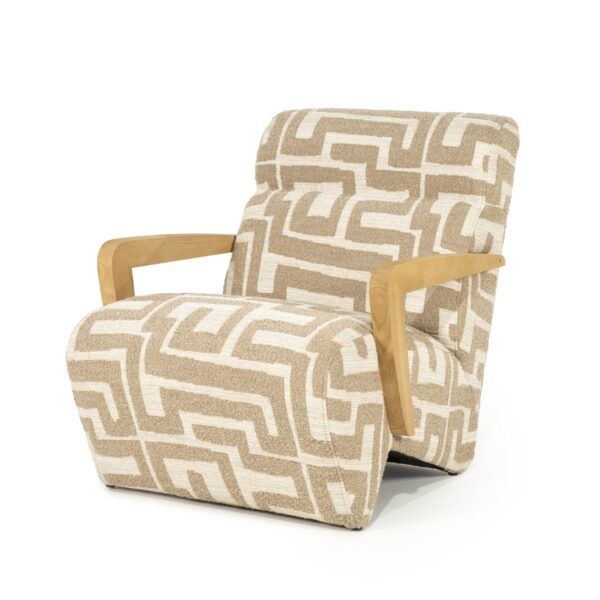 Eleonora fauteuil Olek met arm taupe libre