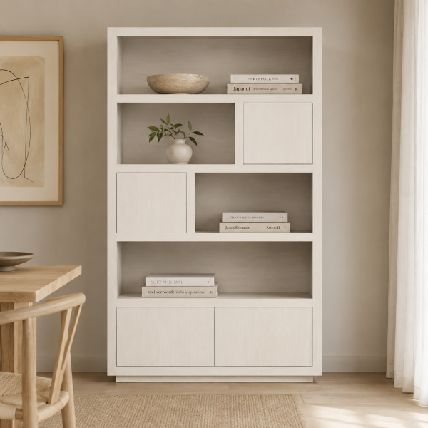 Eleonora opbergkast Helsinki 120x42x220 cm eiken taupe