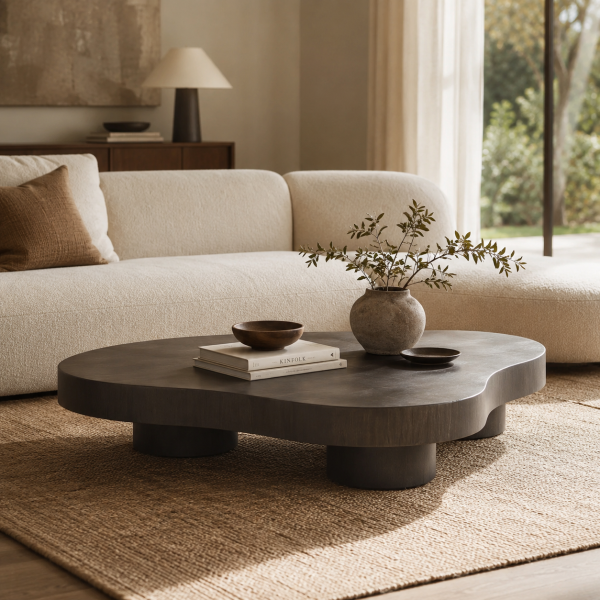 Eleonora salontafel Bobbie 150x110x25 cm walnoot