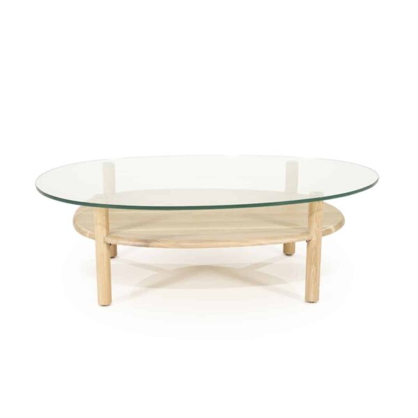 Eleonora salontafel Cleo 101,5x73x31,5 cm naturel eiken