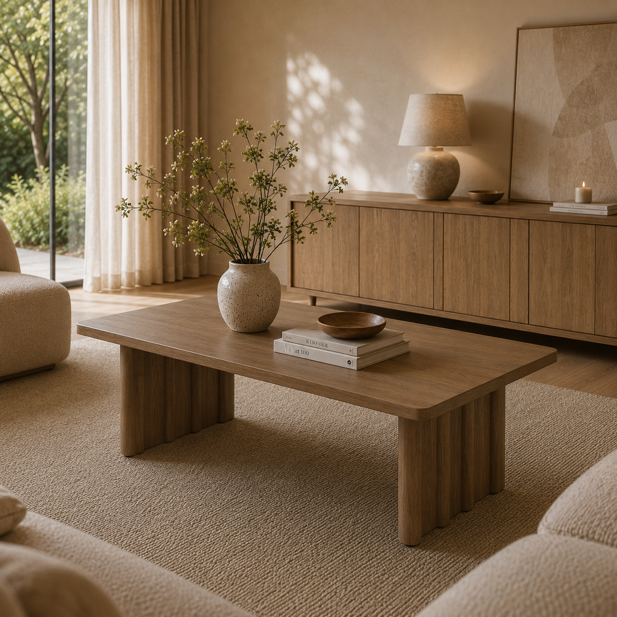 Eleonora salontafel Jake 120x47x32 cm eiken bruin