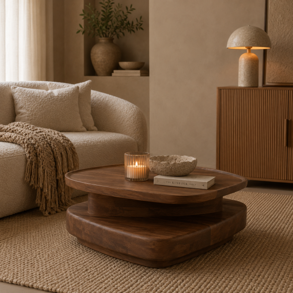 Eleonora salontafel Nino 80x80x31 cm mangohout