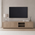 Eleonora tv meubel Helsinki 200x42x45 cm eiken lichtbruin