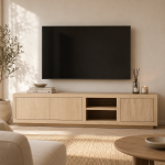 Eleonora tv meubel Helsinki 200x42x45 cm eiken naturel