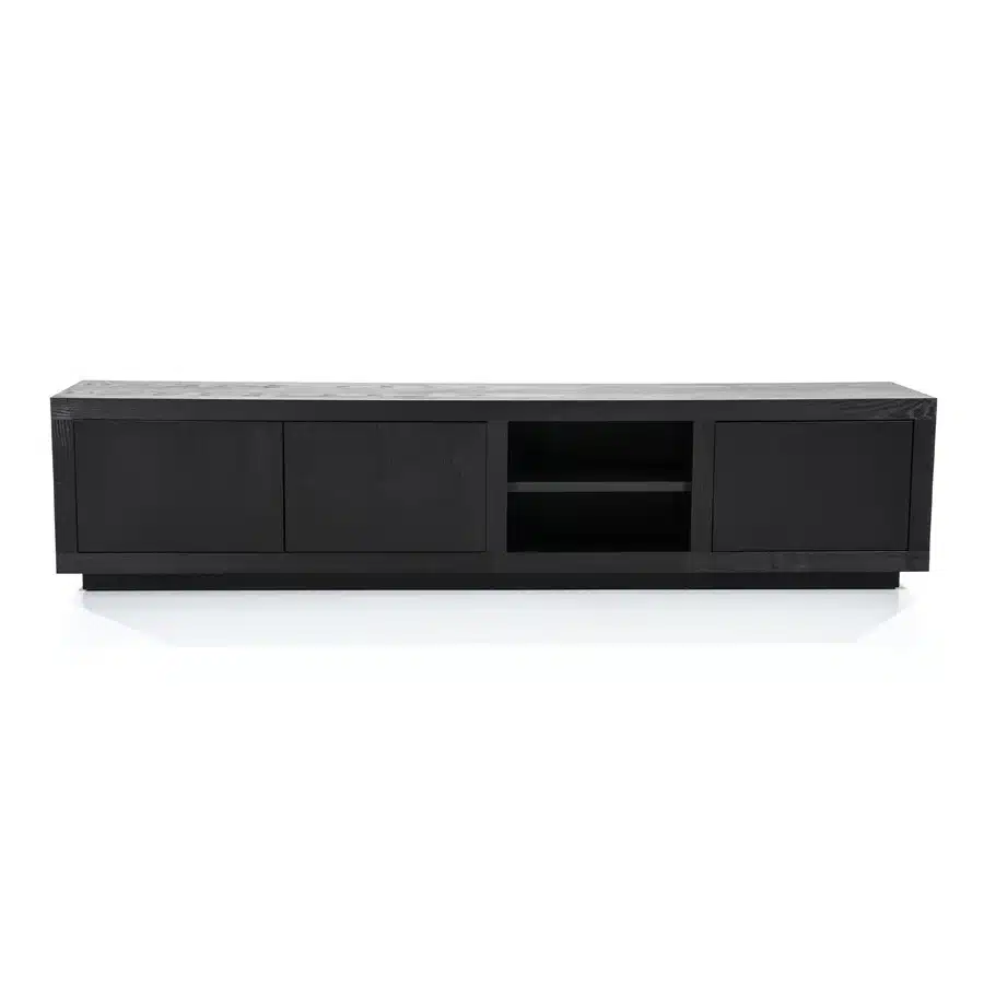Eleonora tv meubel Helsinki 200x42x45 cm eiken zwart