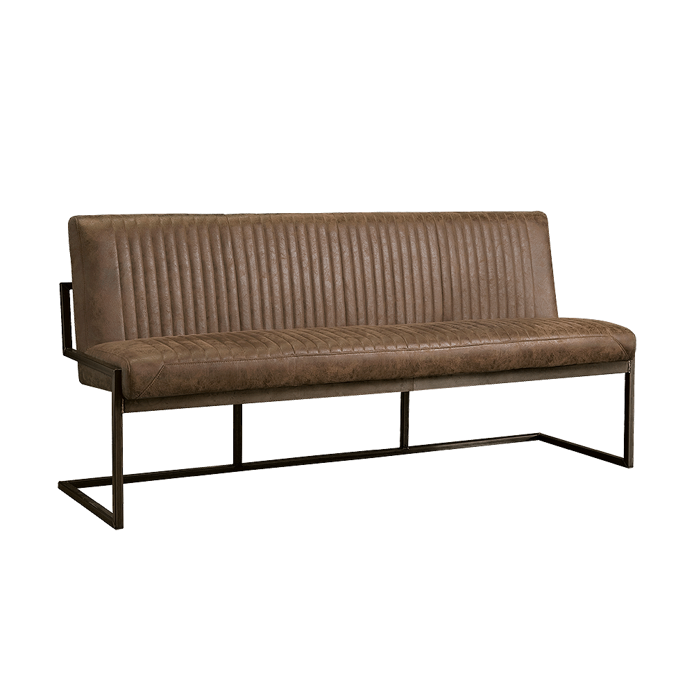 Tower Living eetkamerbank Ferro 205 cm lichtbruin
