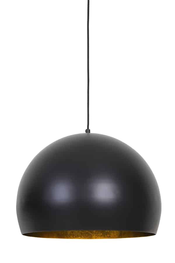 Light & Living hanglamp Ø56x40 cm Jaicey mat zwart-goud