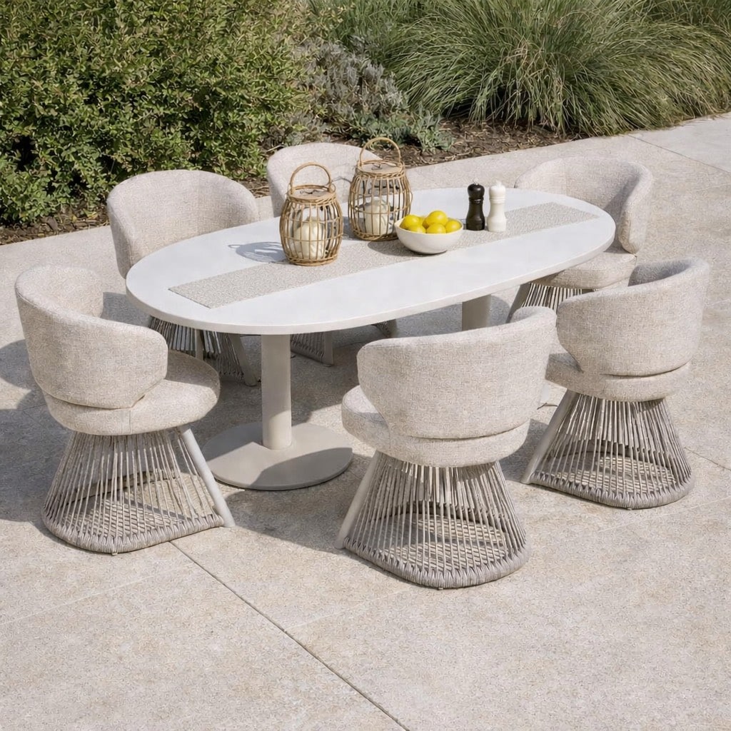 Richmond Interiors outdoor eetkamerstoel Nuba Beige