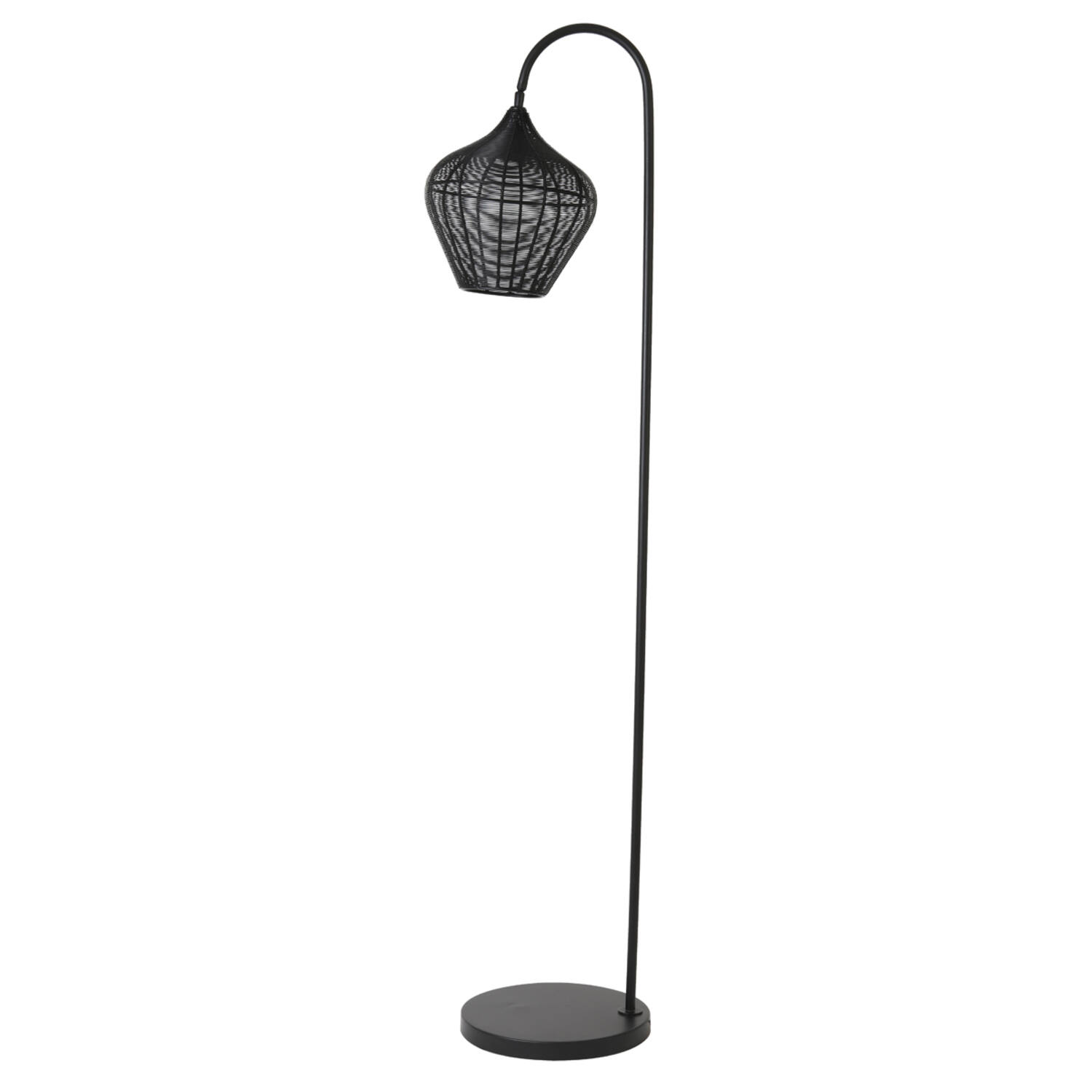Light & Living vloerlamp 35x30x160 cm Alvaro mat zwart