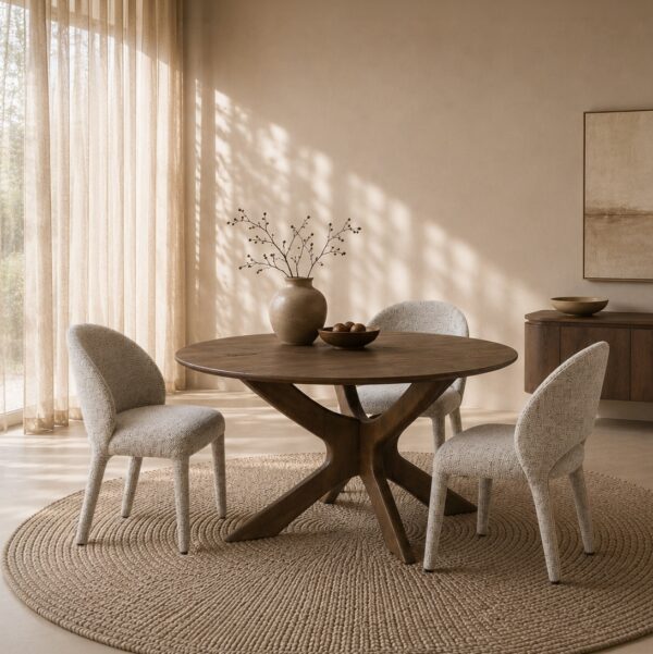 Livingfurn Brix Montreaux Round Brown 150cm
