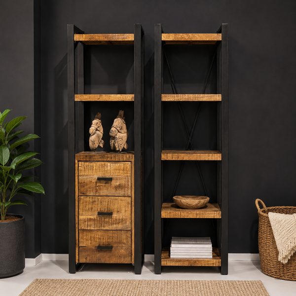 Livingfurn boekenkast Nairobi 3 laden 55 cm