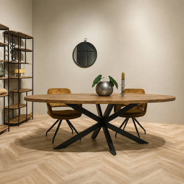 Livingfurn eettafel Rocky Oval 210 cm