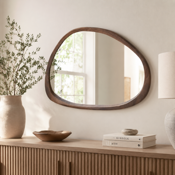 Livingfurn spiegel Brix Jaira Walnut