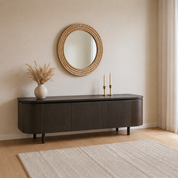 Livingfurn tv meubel Tobago Espresso 170cm