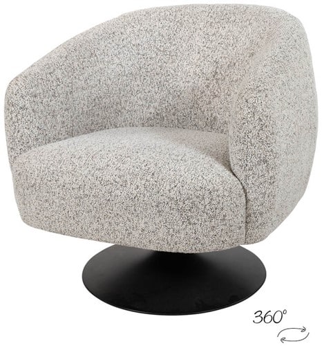 Nijwie MySons draaifauteuil 360 Louis - Puente - Ecru 06 - Star Collection