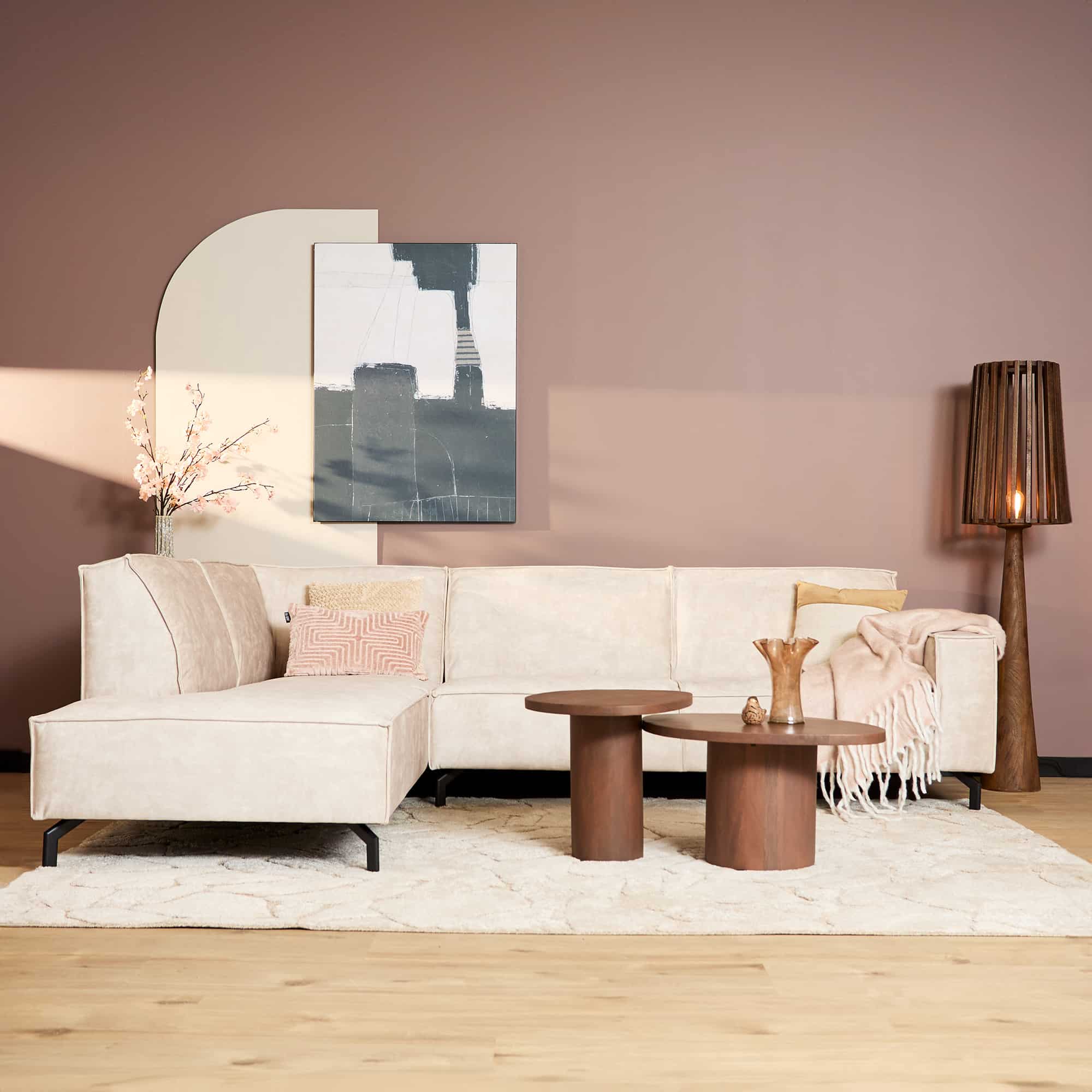 Starfurn MySofa Floris | Divan Links + 2,5 zits | Velvet Beige