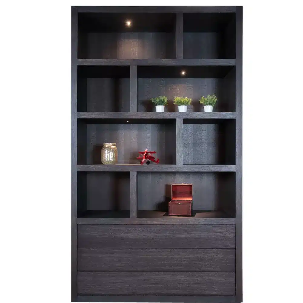 Van der Drift wandkast Marque 3 laden 130x45x230 cm type X eiken