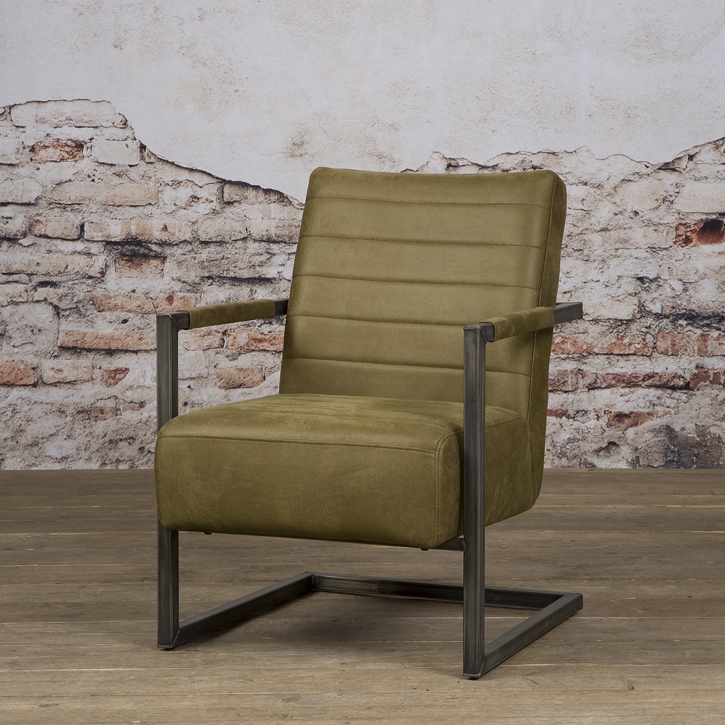 Tower Living fauteuil Rocca met arm groen
