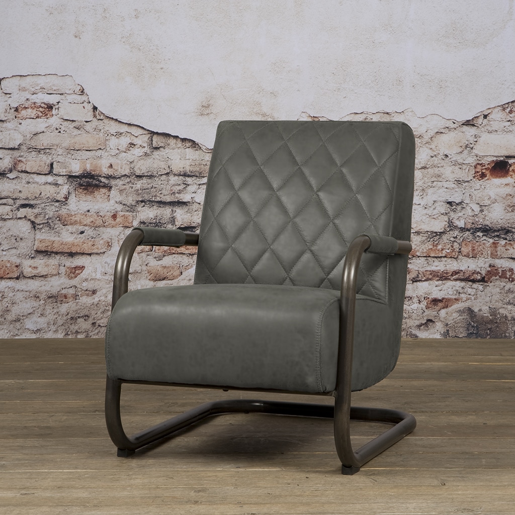 Tower Living fauteuil Civo met arm antraciet