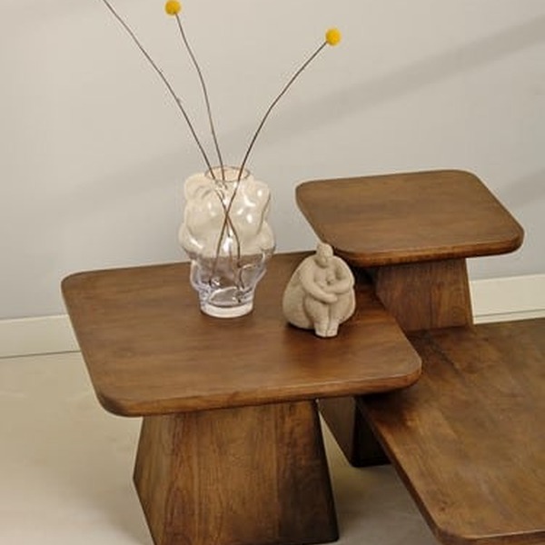 Nijwie MySons Bijzettafel 40, Mango Brown Walnut - Stockholm Collection