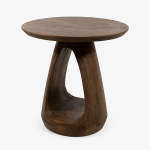 Nijwie MySons Bremen bijzettafel Ø50, H50, Mango Matt Walnut - Must Have Collection