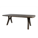 Nijwie MySons Eetkamertafel 220, langwerpig met ronde hoeken, Mango Espresso Brown - Addo Table Collection
