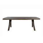 Nijwie MySons Eetkamertafel 220, langwerpig met ronde hoeken, Mango Espresso Brown - Addo Table Collection