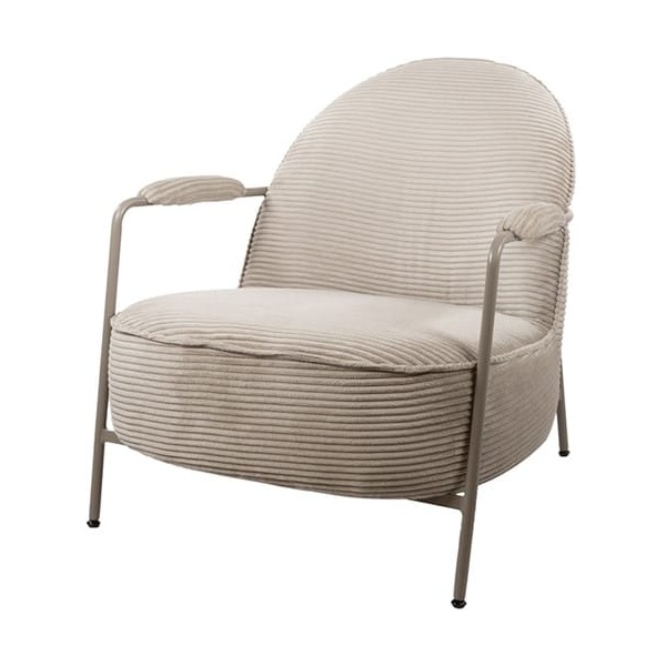 Nijwie MySons Elton fauteuil - Sand Frame - Rib - Sand - Unique Collection