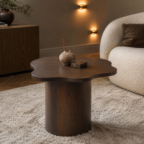 Nijwie MySons Fiore bijzettafel 65, Mango Brown Walnut – Mix & Match Collection