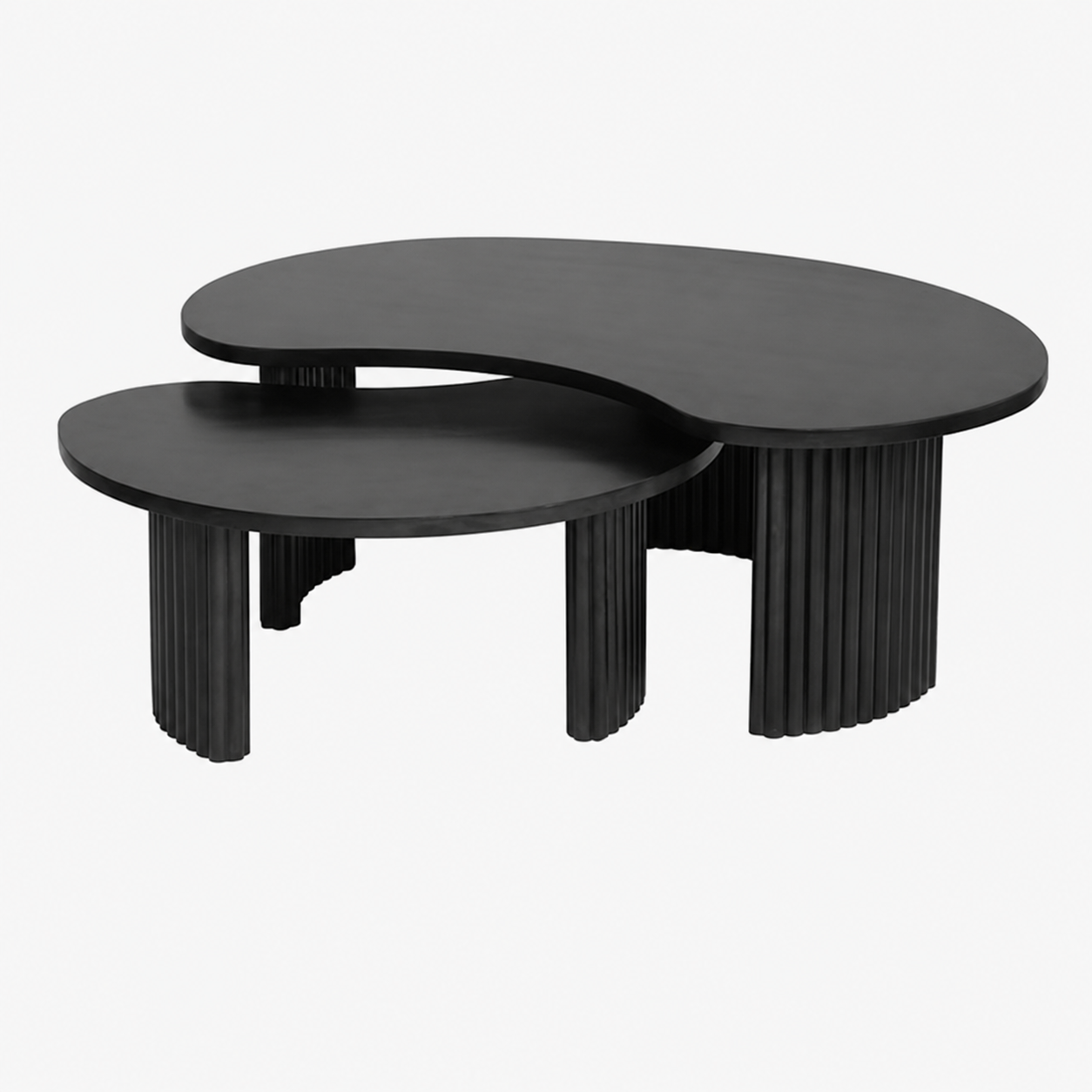 Nijwie MySons Firenze salontafel 125, boon vorm, Black - Mix & Match Collection