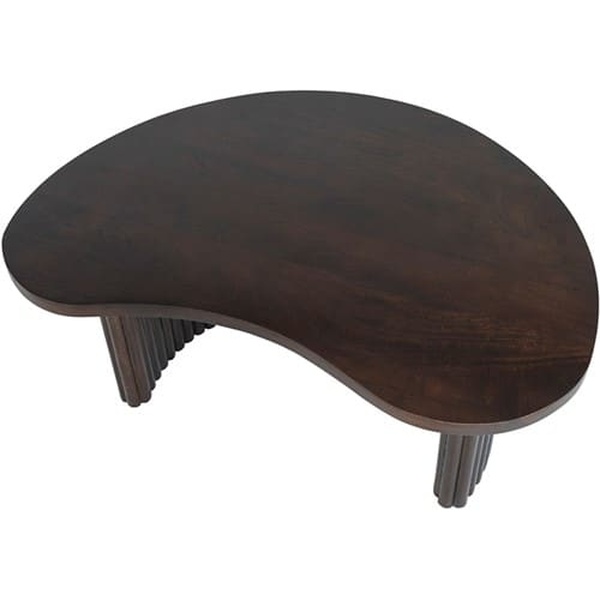 Nijwie MySons Firenze salontafel 85, boon vorm, Mango Brown Walnut - Mix & Match Collection