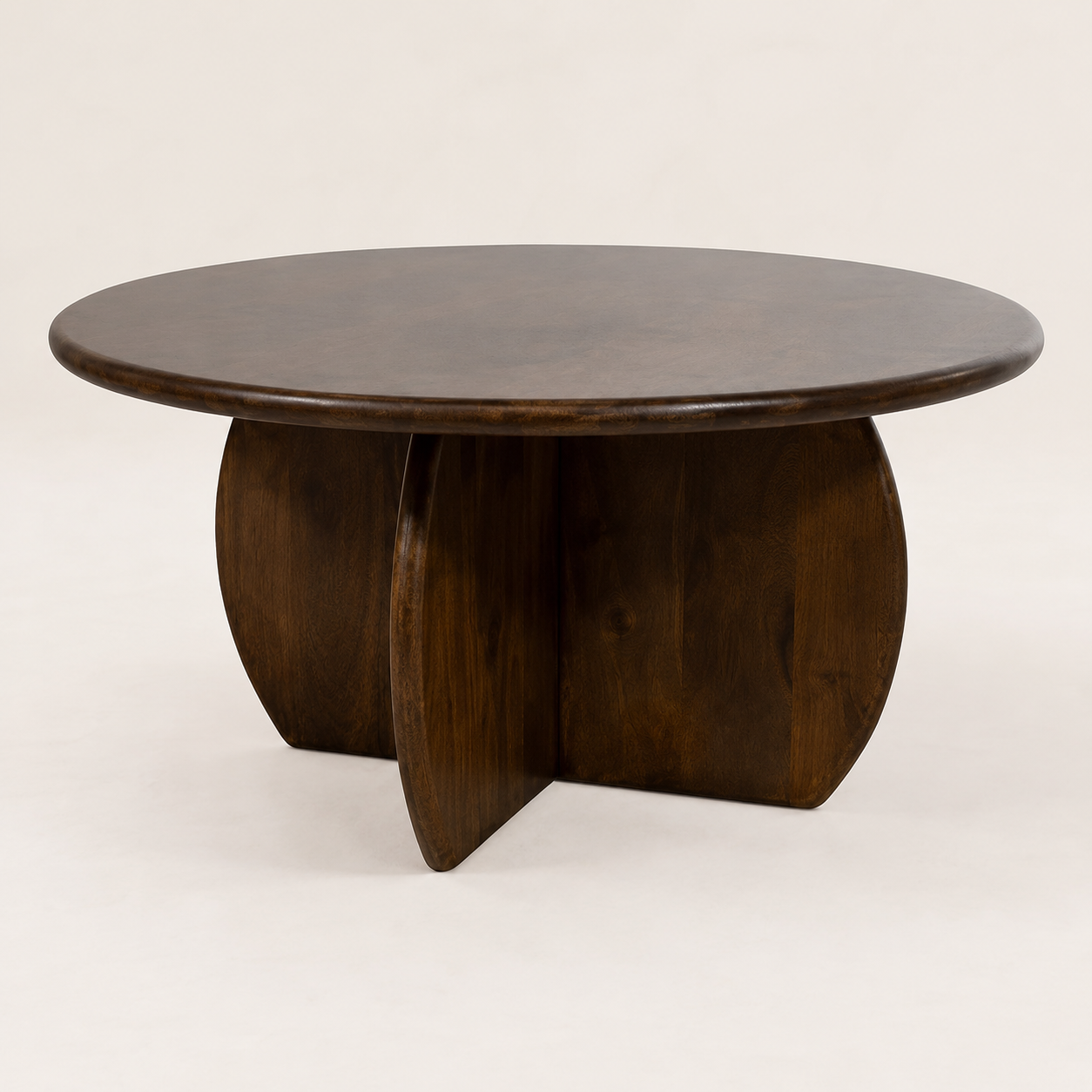 Nijwie MySons Salontafel Ø80, Mango Brown Walnut – Belly Table Collection