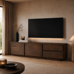 Nijwie MySons TV dressoir 150 met 2 deuren en 2 lades, Mango Dark Malt – Bloemfontein Collection