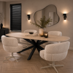 Nijwie MySons eetkamerstoel JLo eetkamerstoel - beige draaipoot 360 - Star Collection
