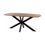 Nijwie MySons eettafel deens ovaal 180x90x78 Mango Smooth Natural – Akagi Table Collection