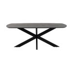 Nijwie MySons eettafel deens ovaal 180x90x78 cm Acacia Black – Akagi Table Collection