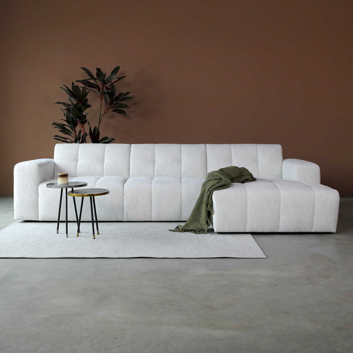 PEPP Interiors loungebank Wave chaise lounge rechts wit